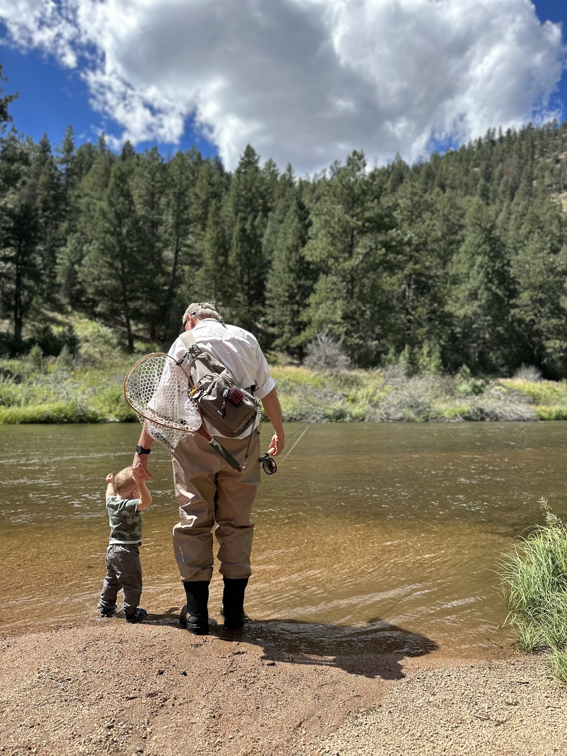 Grampy and Liam Fishing Grampy and Liam Fishing